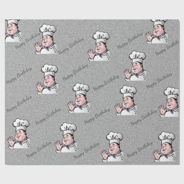Papel De Presente Chef  (Aberto)