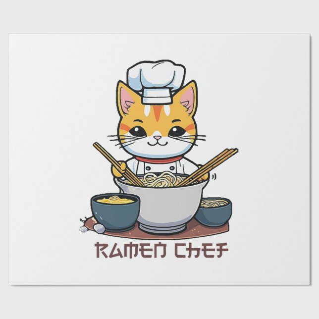 Papel De Presente Chef de Ramen (Aberto)