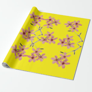 Papel De Presente Cherry Blossom