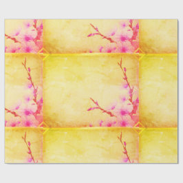 Papel De Presente Cherry Blossom