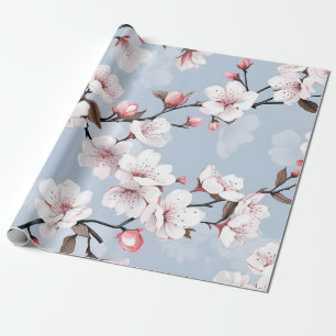 Papel De Presente Cherry Blossom Floral