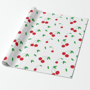 Papel De Presente Cherry Pattern Easy Cherry Drary Art Cher