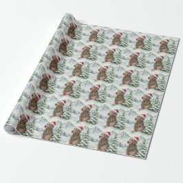 Papel De Presente Chesapeake Bay Retriever Christmas