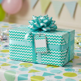 Papel De Presente Chevron de cor personalizada 