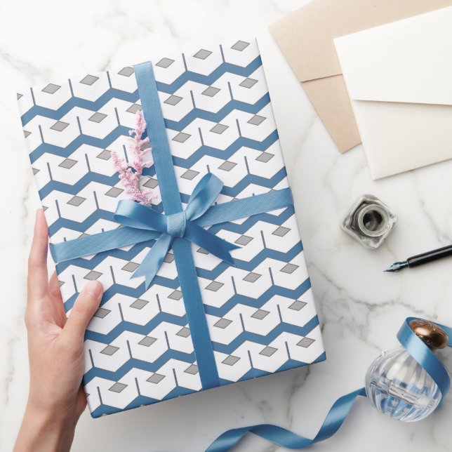 Papel De Presente Chevron ZigZig (Presentear)