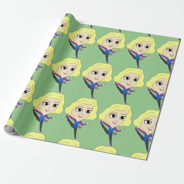Papel De Presente chibi (Desenrolado)