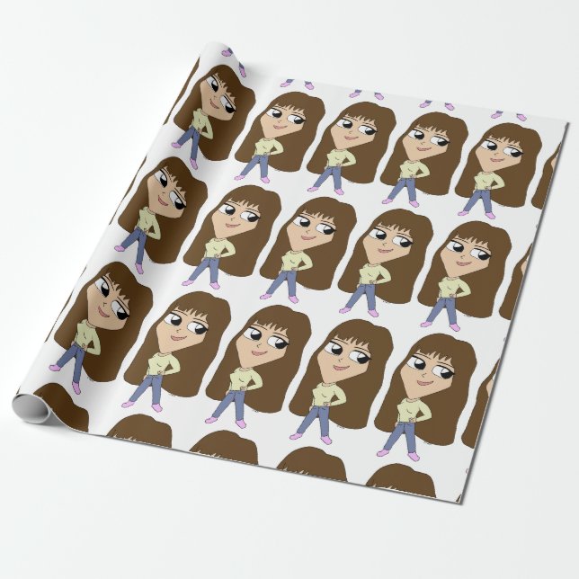 Papel De Presente chibi (Desenrolado)