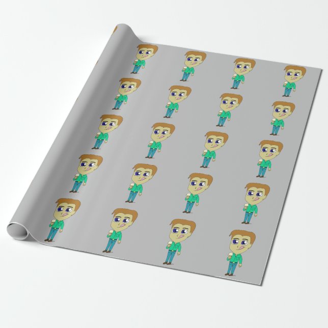 Papel De Presente chibi (Desenrolado)