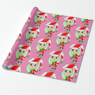 Papel De Presente chibi bunnygirl de férias