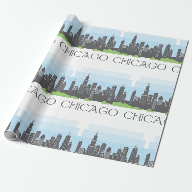 Papel De Presente Chicago (Desenrolado)