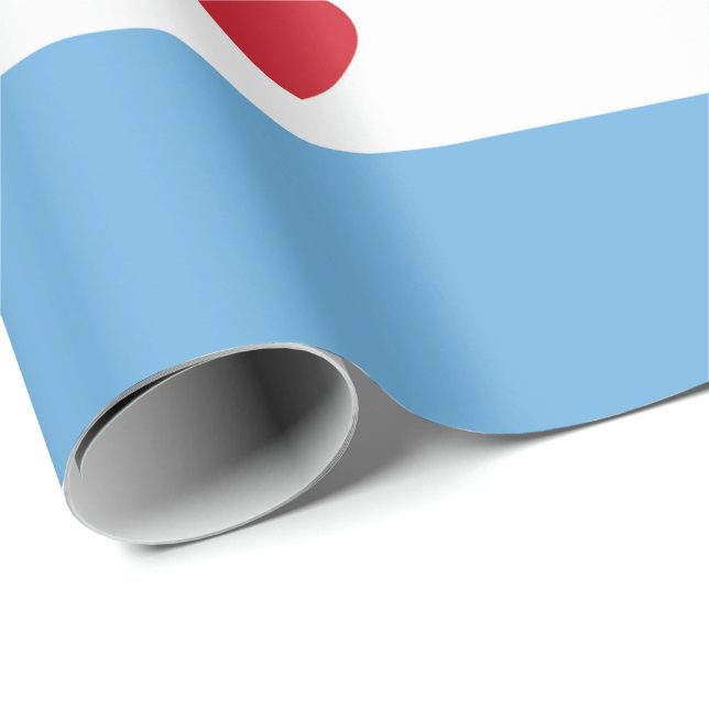 Papel De Presente Chicago Love | Papel de enrolamento (Ponta do rolo)