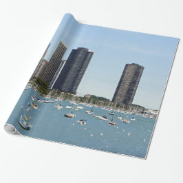 Papel De Presente Chicago Waterfront Skyline Photo