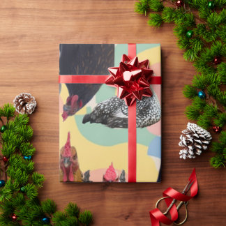 Papel De Presente Chicken Mania All Occasion Wrapping Paper 