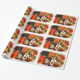 Papel De Presente Chihuahua do Natal