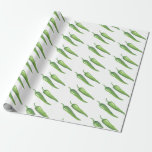Papel De Presente Chili mexicano<br><div class="desc">Embalagem de presente de festa de taco.</div>