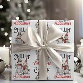 Papel De Presente Chillin Com O Meu Natal Russo De Neve