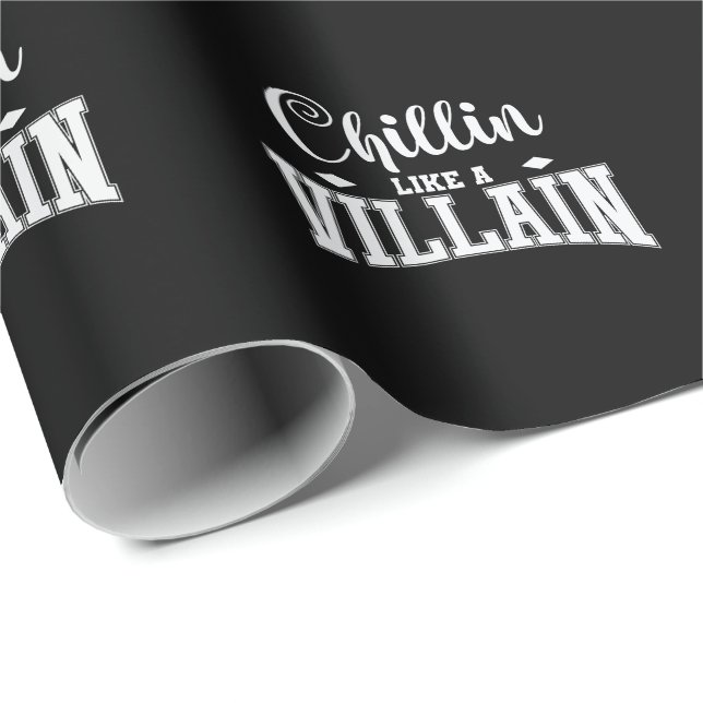 Papel De Presente Chillin Like a Villain (Ponta do rolo)