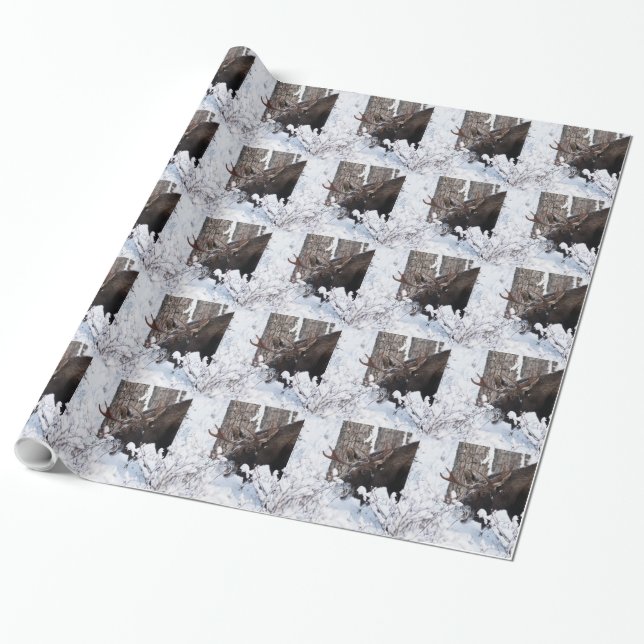 Papel De Presente Chilly Moose (Desenrolado)