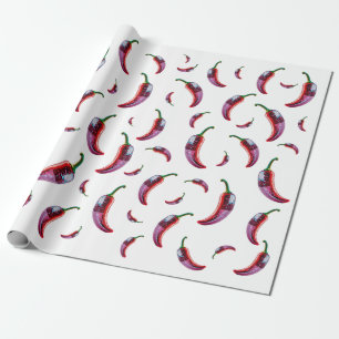 Papel De Presente Chilly Pepper Disco Vibes