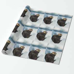 Papel De Presente Chilly Sea Otter