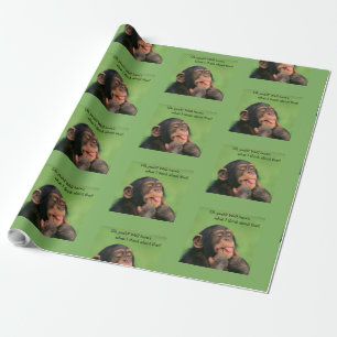 Papel De Presente Chimpanzé