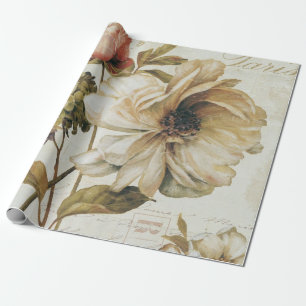 Papel De Presente Chinês Rosa do vintage