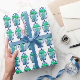 Papel De Presente Chinoiserie Ginger Jar Jars 