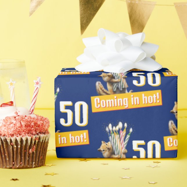 Papel De Presente Chipmunk Birthday Candles (Festa de aniversário)