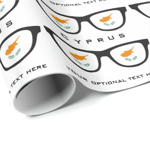 Papel De Presente Chipre Shades de texto personalizado e quebra de p