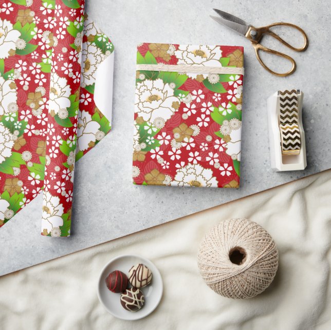 Papel De Presente Chiyogami Yuzen Washi Styled Paper (Artesanato)