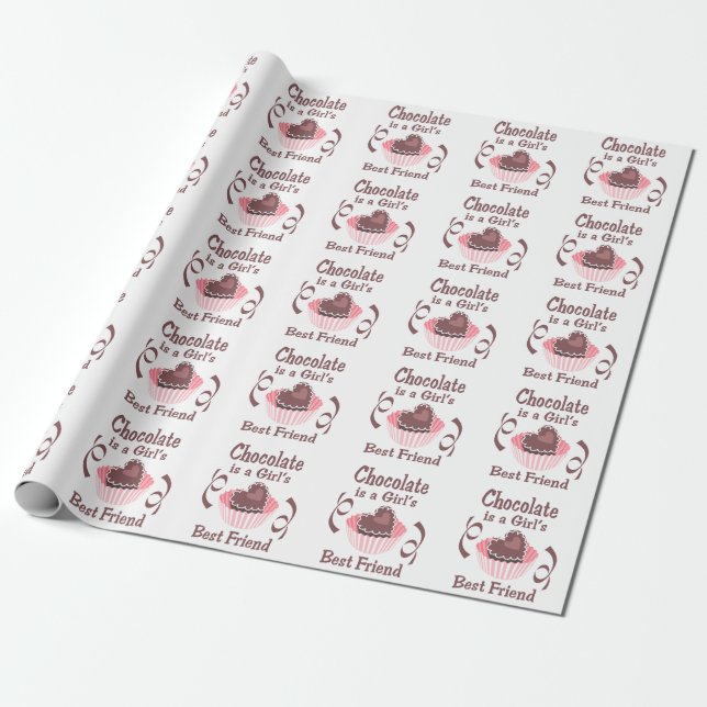 Papel De Presente Chocolate (Desenrolado)