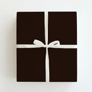 Papel De Presente Chocolate Amargo, Marrom Sólido, Marrom Escuro