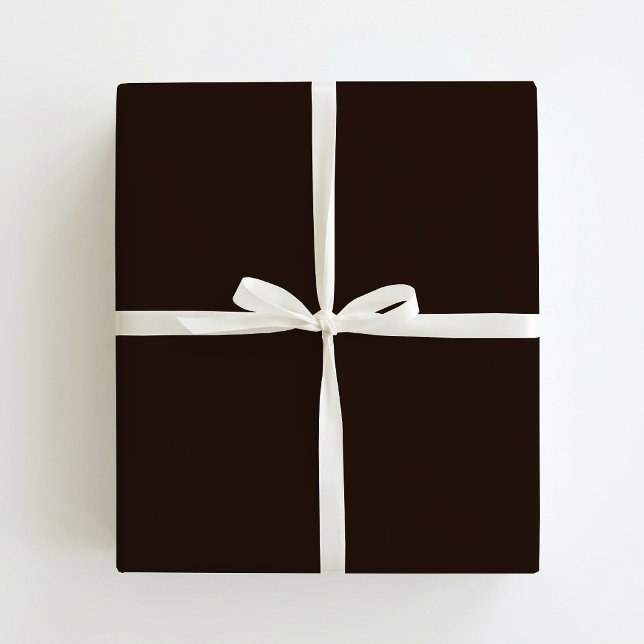 Papel De Presente Chocolate Amargo, Marrom Sólido, Marrom Escuro (Criador carregado)