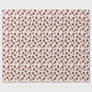 Papel De Presente Chocolate Covered Strawberries Gift Wrap
