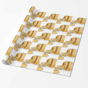 Papel De Presente Chocolate do frasco de biscoito da comida da