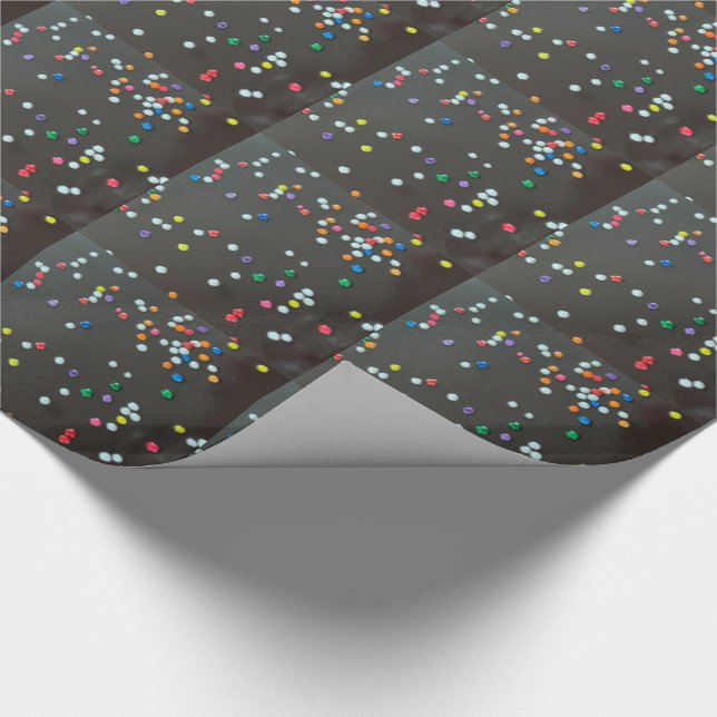 Papel De Presente Chocolate e Confeitos (Ponta)