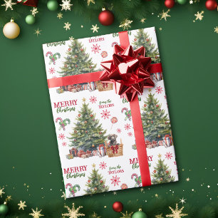 Papel De Presente Chocolate Labrador Retriever debaixo da árvore