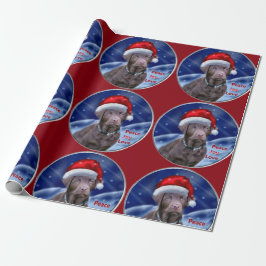Papel De Presente Chocolate Labrador Varejista Natal