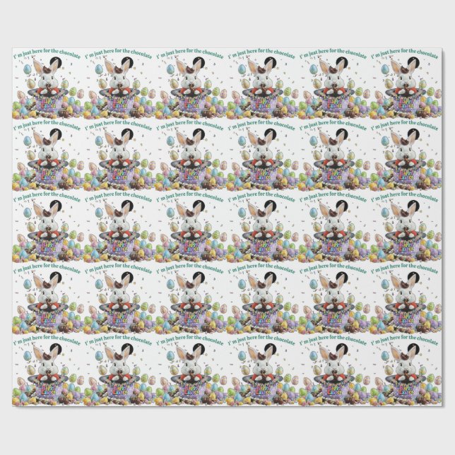 Papel De Presente Chocolate Lover Easter (Aberto)