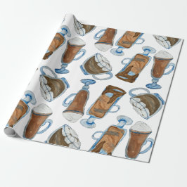 Papel De Presente Chocolate Quente