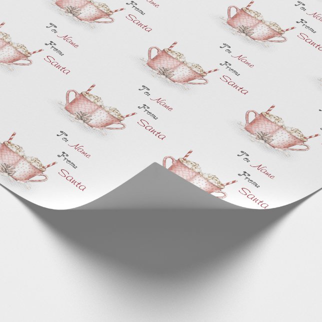 Papel De Presente Chocolate quente para e do inverno (Ponta)