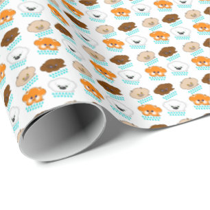 Papel De Presente Chovendo gatos e cães