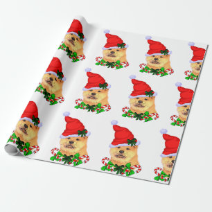 Papel De Presente Chow Chow Christmas