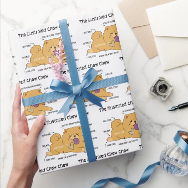 PAPEL DE PRESENTE CHOW ILUSTRADO   (Criador carregado)