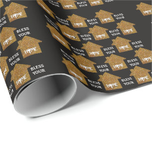 Papel De Presente Christian Imóveis Personalizados ABENÇOE SUA CASA