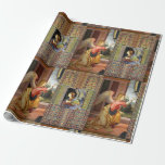 Papel De Presente CHRISTMAS ANGELS por FILIPPINO LIPPI<br><div class="desc">Anjo de anunciação de Filippino Lippi 1491 .Elaboração digital e composição de retalhos baseada em antigos mosaicos romanos de Pompeia por Búlgaro Lumini</div>