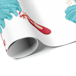 Papel De Presente Christmas Ballerina