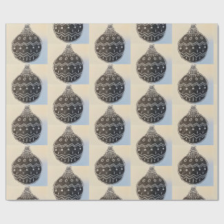 Papel De Presente Christmas Bauble Wrapping Paper