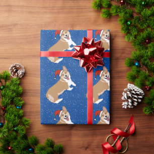Papel De Presente Christmas Corgi
