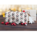 Papel De Presente Christmas Koala<br><div class="desc">pintura aquarela de coala com chapéu vermelho de inverno no estilo de natal</div>